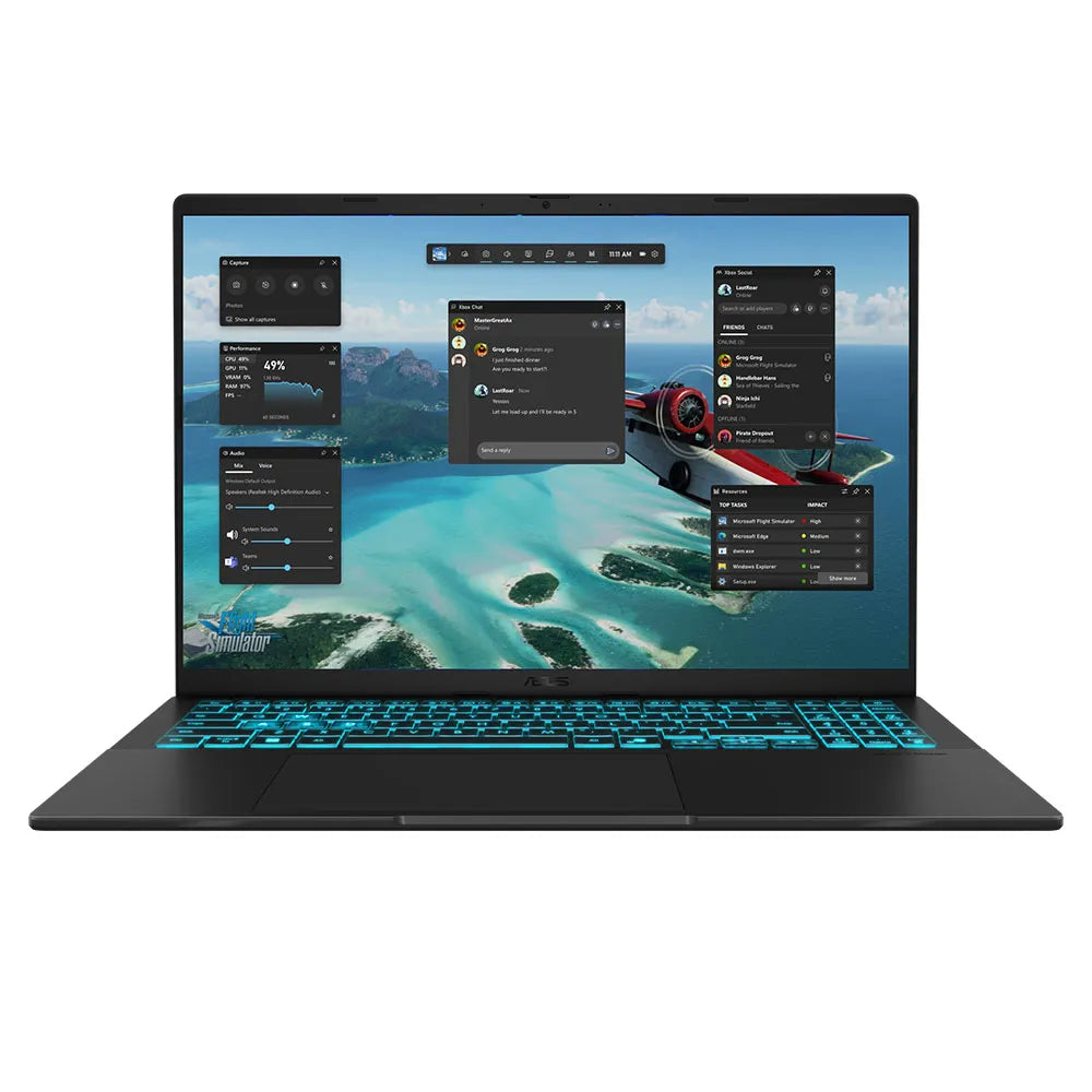 ASUS V16, 16" WUXGA 144Hz / U5-210H (Raptor Lake) / DDR5 16GB / 512GB SSD / RTX 3050 / Black / Win 11 Home