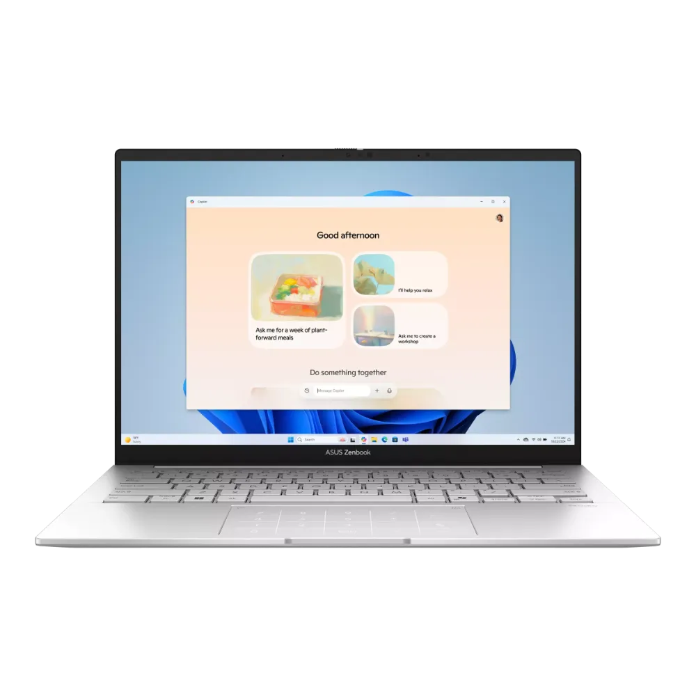 ASUS Zenbook 14, 14" FHD OLED 60Hz Touch / U7 255H (Arrow Lake) / LPDDR5X 16GB / 512GB SSD / Foggy Silver / Win 11 Home/ Stylus