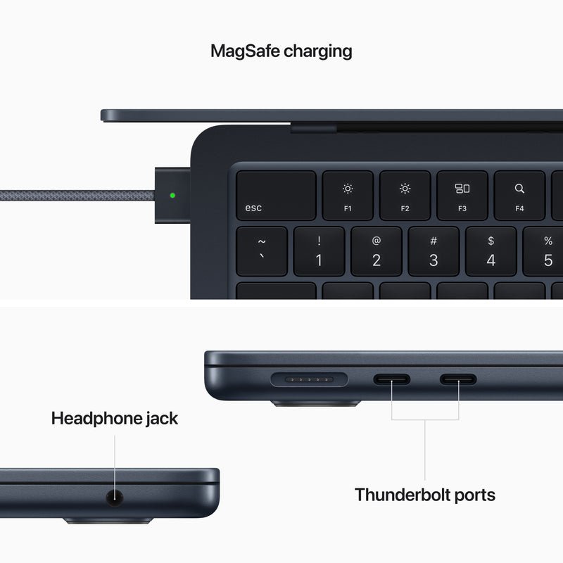 Apple MacBook Air 13.6-inch M2 8GB 256GB SSD - Midnight